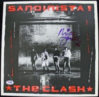 Mick Jones The Clash Sandinista Signed Album Cover W/ Vinyl Psa/dna #q51574   Autographed CD's: Entertainment Collectibles