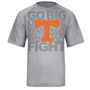 adidas College Climalite Big Logo T Shirt   Mens   Basketball   Clothing   Tennessee Volunteers   Grey