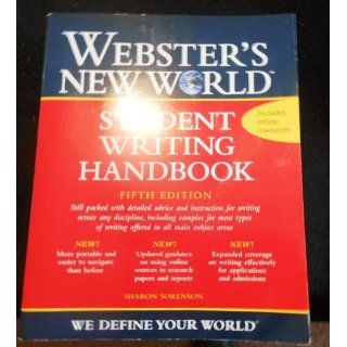 Webster's New World Student Writing Handbook, Fifth Edition: 9780470435397: Literature Books @