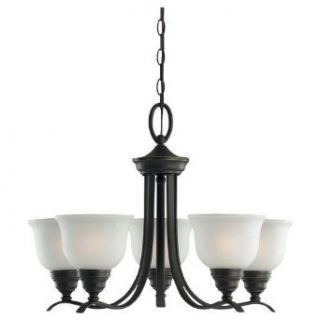 Sea Gull Lighting 31626BLE 782 Five Light Up Lighting Energy Star Chandelier from the Wheaton Collection, Heirloom Bronze    