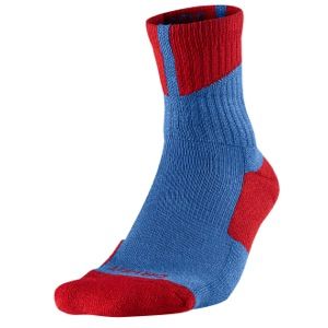 Jordan AJ Dri Fit High Quarter Socks   Basketball   Accessories   Fire Red/True Blue/White