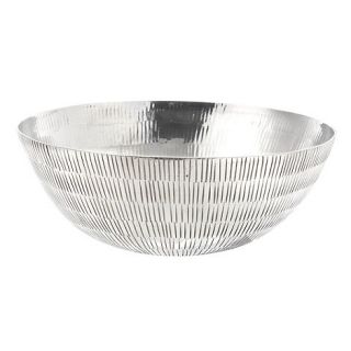 RJR.John Rocha Silver large etched metal bowl