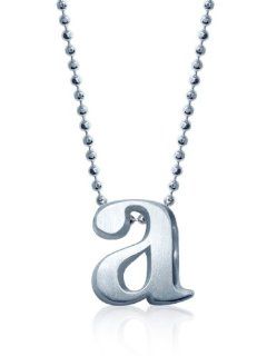 Alex Woo "Little Letters" Sterling Silver Letter A Pendant Necklace, 16": Jewelry