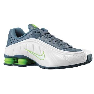 Nike Shox R4   Mens   Running   Shoes   White/Flash Lime/