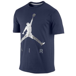 Jordan Jumpman Air T Shirt   Mens   Basketball   Clothing   Midnight Navy/Cool Grey