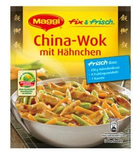 Maggi Fix & Fresh Chinese Wok with Chicken (China Wok mit Hhnchen) (Pack of 4) : Gourmet Food : Grocery & Gourmet Food