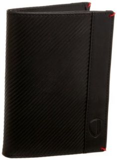 Textured Passport Cover,Black,one size: Clothing