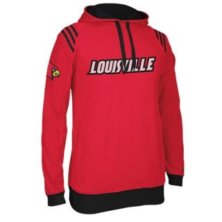 adidas College 3 Stripe Pullover Hoodie   Mens   Basketball   Clothing   Louisville Cardinals   Red