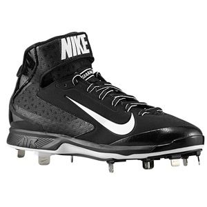 Nike Air Huarache Pro Mid Metal   Mens   Baseball   Shoes   Black/White