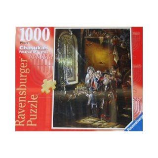CHANUKAH FESTIVAL OF LIGHTS 1000 Piece Puzzle No. 81959 by Ravensburger. 20" x 27" (50 x 70 cm) completed. 2007 Alex Levin, Artist. Ships worldwide Expedited! SEALED IN FACTORY SHRINKWRAP. GIFT GIVING CONDITION!: Alex Levin: Books