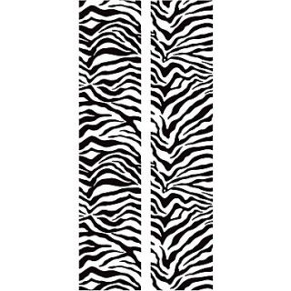 RoomMates Black and White Zebra Locker Peel and Stick Wall Decal, 8 3/5 x 40