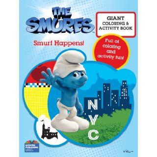 Smurfs Movie Giant Color Book   Smurf Happens!: Modern Publishing: 9780766639850: Books