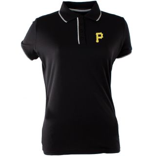 Antigua Pittsburgh Pirates Womens Elite Polo   Size: Small, Black (ANT PIR W