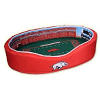 Stadium Cribs Arkansas Razorbacks Football Stadium Pet Bed   Size: Medium,