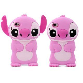 Angelseller Disney 3d Stitch Movable Ear Hard Case Cover for Apple Iphone 4/4g/4s Pink: Cell Phones & Accessories
