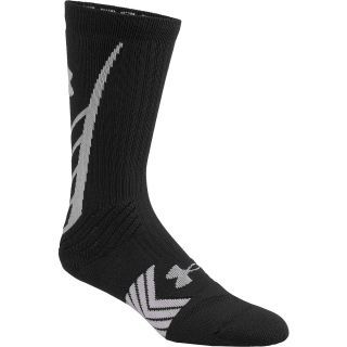 UNDER ARMOUR Mens Undeniable Crew Socks   Size: Small, Black/white