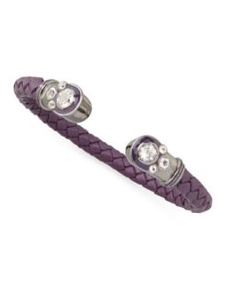 White Topaz Horseshoe Cuff, Purple   MCL by Matthew Campbell Laurenza   White