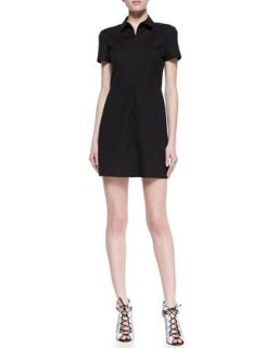 Womens Palatial Short Sleeve Dress   Theory   Black.001 (4)