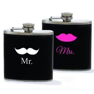 Cathy's Concepts His and Hers Flasks, Mr. and Mrs. Design set: Kitchen & Dining