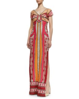 Womens Ellison Passementerie Maxi Dress, Multicolor   Diane von Furstenberg  