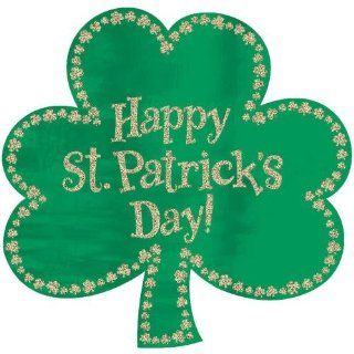 St. Patrick's Day Glitter Cutout 16in: Toys & Games