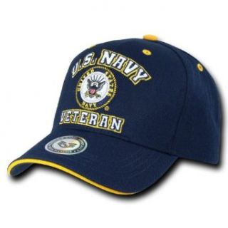 Veteran Military Branch Caps Baseball Hat   Adjustable   US NAVY   Clothing