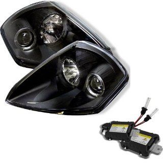 Carpart4u 6000K Xenon HID Performance Headlights Package for Mitsubishi Eclipse Halo Black Projector Headlights: Automotive