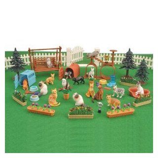 Kitty Cat Park w/ bed, accessories, & more   51 piece: Toys & Games