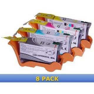 Brand Compatible 100XL 100 XL Printer Ink Jet Cartridge 8 Pack SET (2 of each color: Black, Cyan, Magenta, Yellow): Electronics