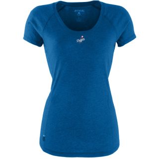 Antigua Los Angeles Dodgers Womens Pep Shirt   Size: Large, Dk Royal/heather
