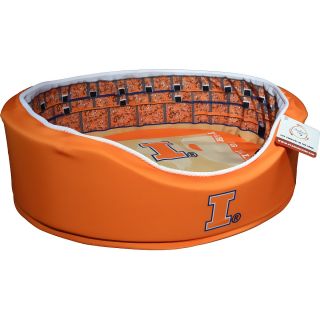 Stadium Cribs Illinois Fighting Illini Basketball Stadium Pet Bed   Size: