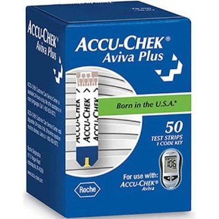 Accu Chek Aviva Test Strips  Box of 50: Health & Personal Care