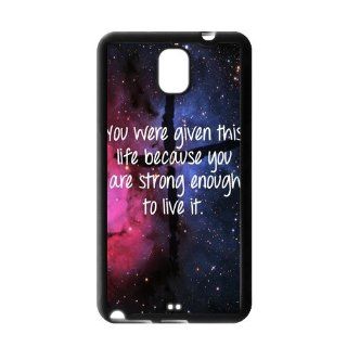 Vcapk Starry Sky Cross Blue Rose Red Universe life Quote Custome Phone Case for Samsung Galaxy Note 3 N900 BackTPU Side Silicon Cell Phones & Accessories