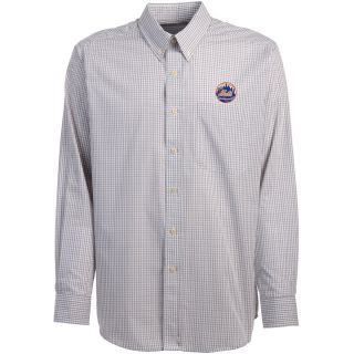 Antigua New York Mets Mens Monarch Long Sleeve Dress Shirt   Size Large,