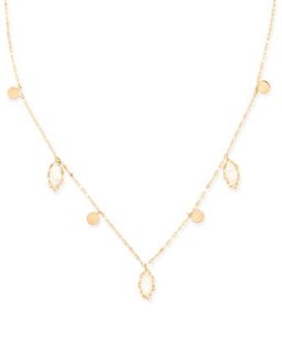 Dream Gypsy 14k Gold & Moonstone Necklace   Lana   White (14k )