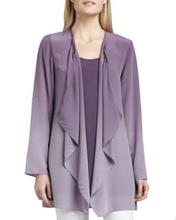 Womens Ombre Silk Jacket, Petite   Eileen Fisher   Wildberry(purple) (PL