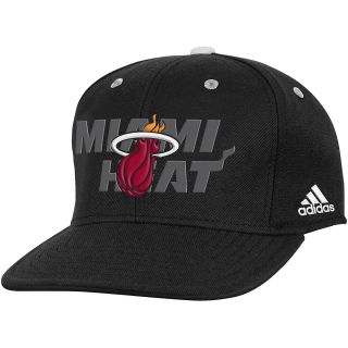adidas Youth Miami Heat Draft Snapback Cap   Size: Youth