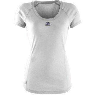 Antigua Colorado Rockies Womens Pep Shirt   Size: Large, White (ANT RCKYS W