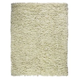Recycle Paper Shag Area Rug   Ivory (5x8)