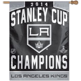 Wincraft LA Kings 2014 Stanley Cup Champions 27x37 Vertical Flag   On Ice