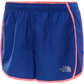 THE NORTH FACE Womens GTD Running Shorts   Size: Largereg, Marker Blue/pink