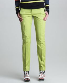 Womens Classic Stovepipe Pants, Lime   Jason Wu   Lime/Black (8)