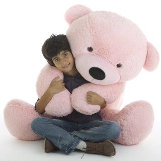 Lady Cuddles   65"   Extra Cuddly & Soft, Light Rose, Giant Plush Teddy Bear: Toys & Games
