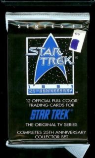 1991 Star Trek 25th Anniversary Series II Trading Card Pack   12 cards per pack Entertainment Collectibles