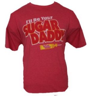 Sugar Daddy Mens T Shirt   "I'll Be Sugar Daddy" Image (XX Large) Red Clothing