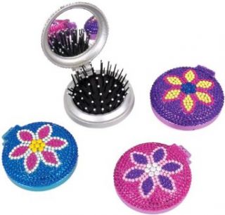 Ms.Dee Inc Jeweled Compact Brush With Mirror: Clothing