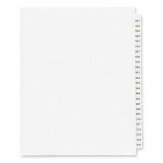 AVE82301   Avery Side Tab Collated Legal Index Divider : Binder Index Dividers : Office Products