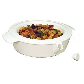 Ableware 745211000 Keep Warm Dish, Plastic, White: Industrial & Scientific