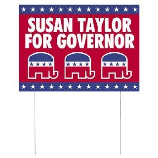 Personalized Republican Political Party Yard Signs   4th of July & Party Decorations : Patio, Lawn & Garden