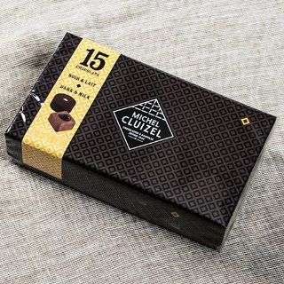 Michel Cluizel Chocolates in Gift Box   Milk & Dark   15 pc (165 gram) : Gourmet Chocolate Gifts : Grocery & Gourmet Food